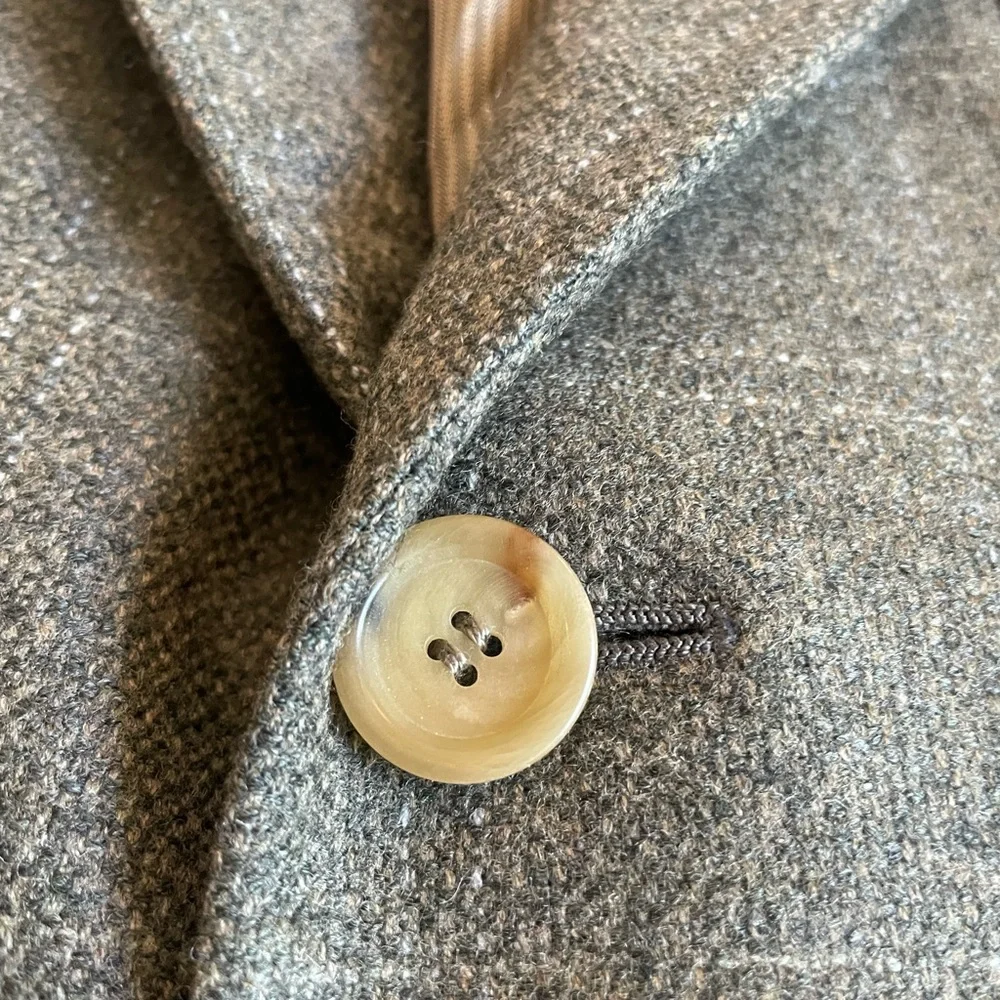 PAL ZILERI Made in Italy Subtle Check Wool & Cashmere Sport Coat Size 46 L - Picture 4 of 9